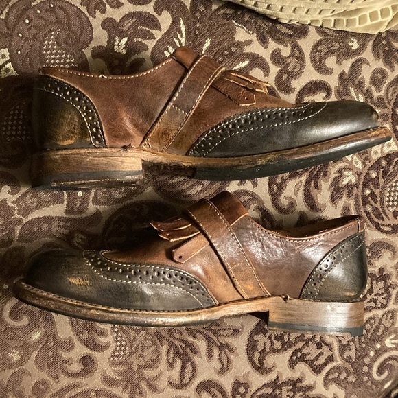 Bed Stu Dolly Tuxedo Cobbler Oxford Slip On Size 6 - Picture 3 of 11